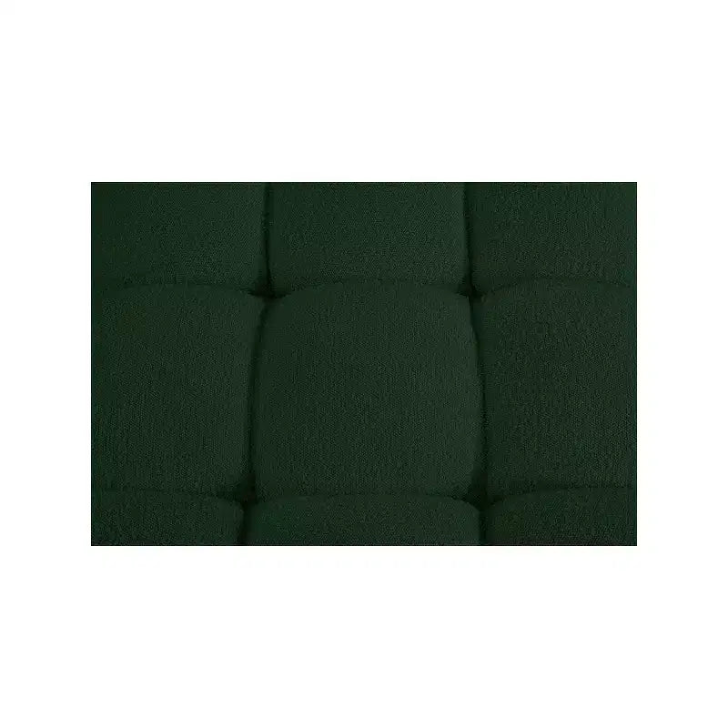 Sofá modular de tela bouclé verde