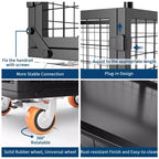 Carro de plataforma plegable 6 en 1 con jaula