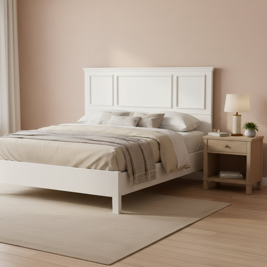 Naples Headboard Off White (Full/Queen) - Home Styles