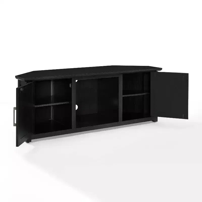 Mueble esquinero para TV con chimenea eléctrica para televisores de hasta 60 pulgadas