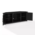 Mueble esquinero para TV con chimenea eléctrica para televisores de hasta 60 pulgadas