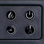 Mueble esquinero para TV con chimenea eléctrica para televisores de hasta 60 pulgadas