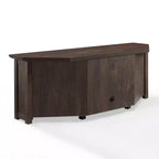 Mueble esquinero para TV con chimenea eléctrica para televisores de hasta 60 pulgadas