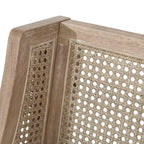 Christopher Knight Home Oneida, taburetes de bar rústicos de madera y caña tapizados en tela de 76 cm (juego de 2)