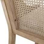 Christopher Knight Home Oneida, taburetes de bar rústicos de madera y caña tapizados en tela de 76 cm (juego de 2)