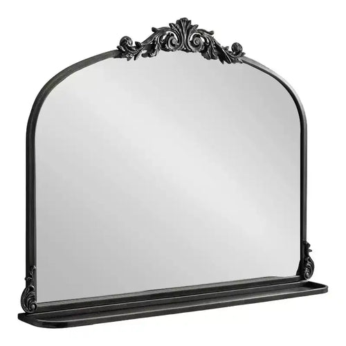 Kate & Laurel All Things Decor 33x26 Arendahl Traditional Arch Mirror with Shelf